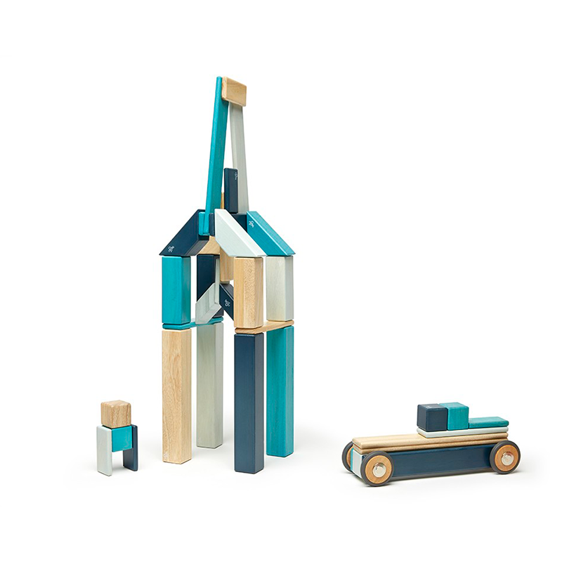 42-Piece Set, Magnetic Wooden Blocks, Tegu Classics