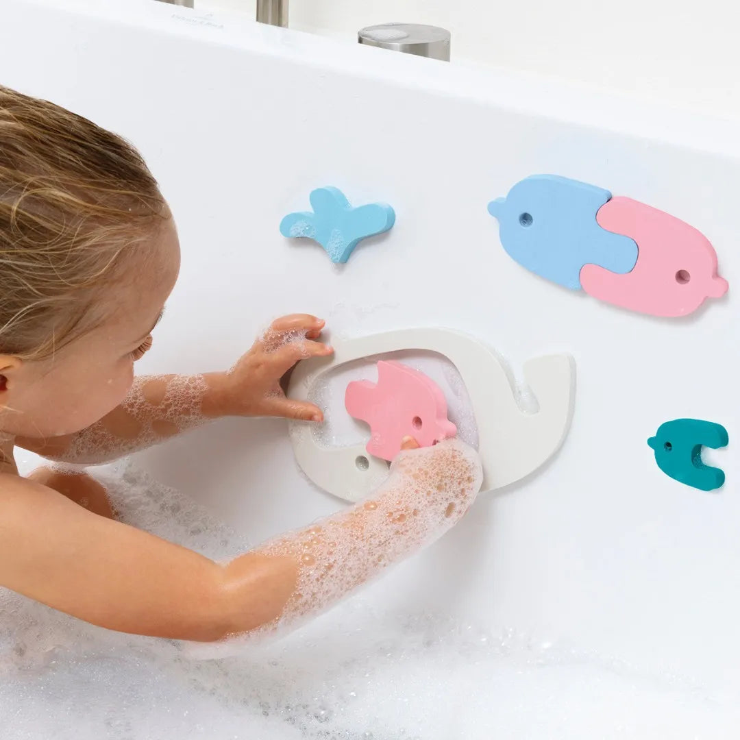 Bath Puzzle Whale – Floating 3D Bath Toy Set