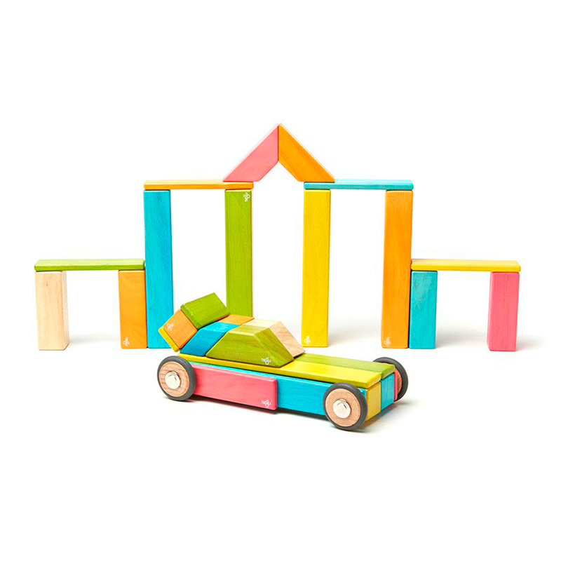 42-Piece Set, Magnetic Wooden Blocks, Tegu Classics