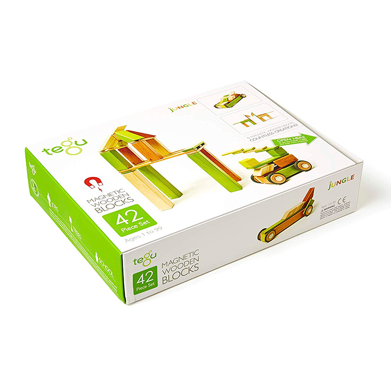 42-Piece Set, Magnetic Wooden Blocks, Tegu Classics