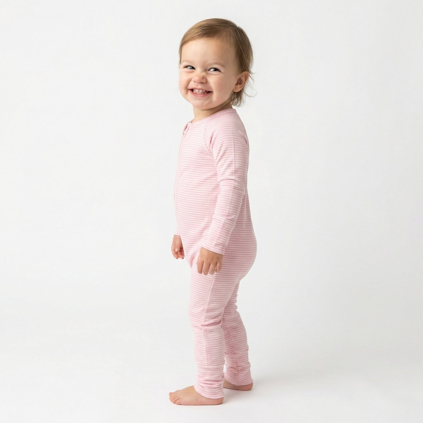 Peony Stripe Bamboo Sleeper