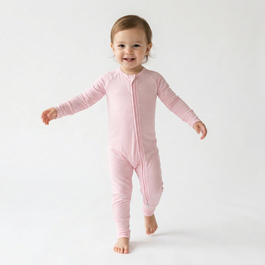 Peony Stripe Bamboo Sleeper