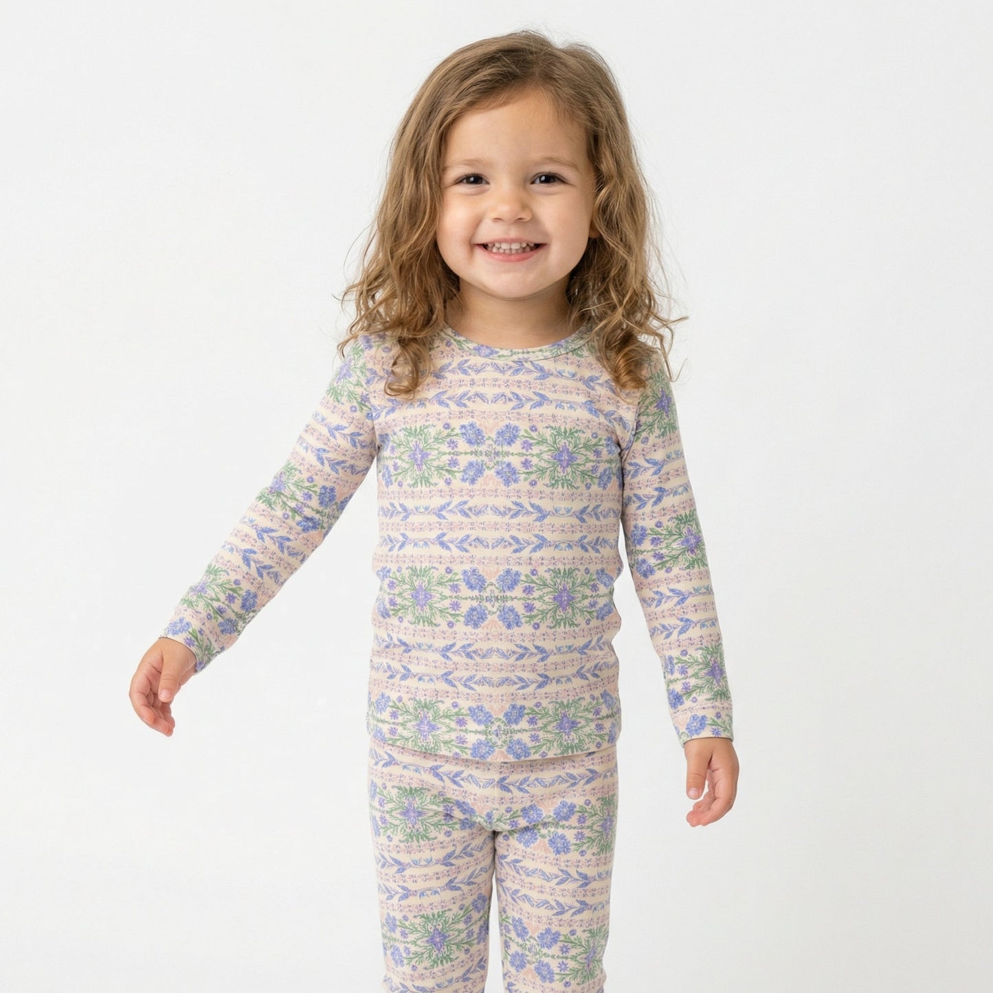 Spring Cascade Bamboo Toddler Pajama Set