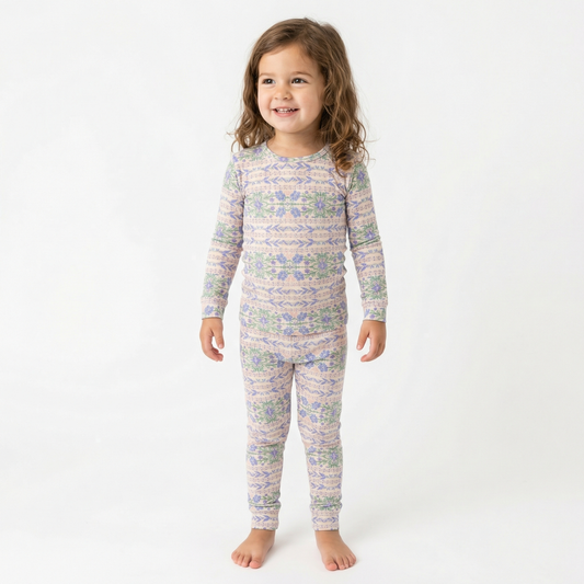 Spring Cascade Bamboo Toddler Pajama Set
