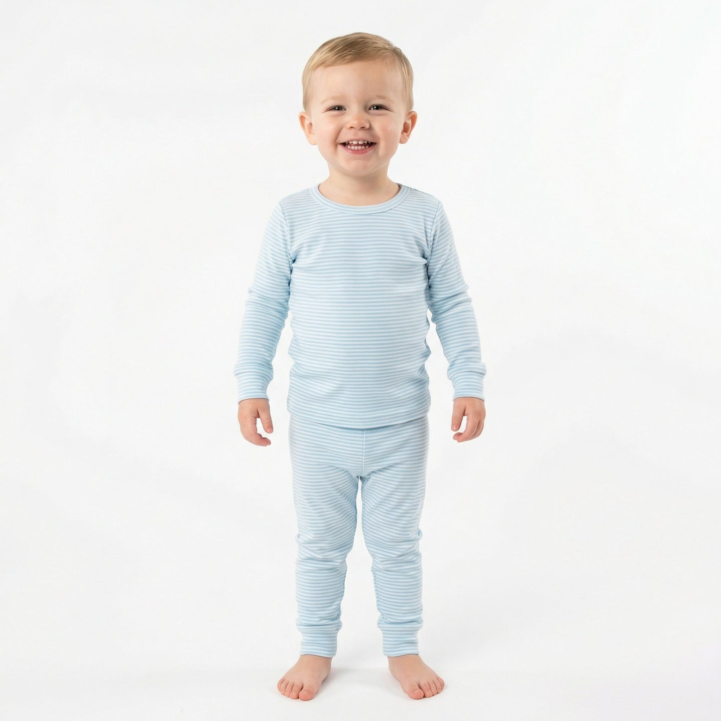 Seaside Stripe Bamboo Toddler Pajama Set