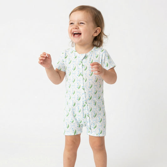 Bluebell Bows Short Sleeve & Shorts Bamboo Sleeper