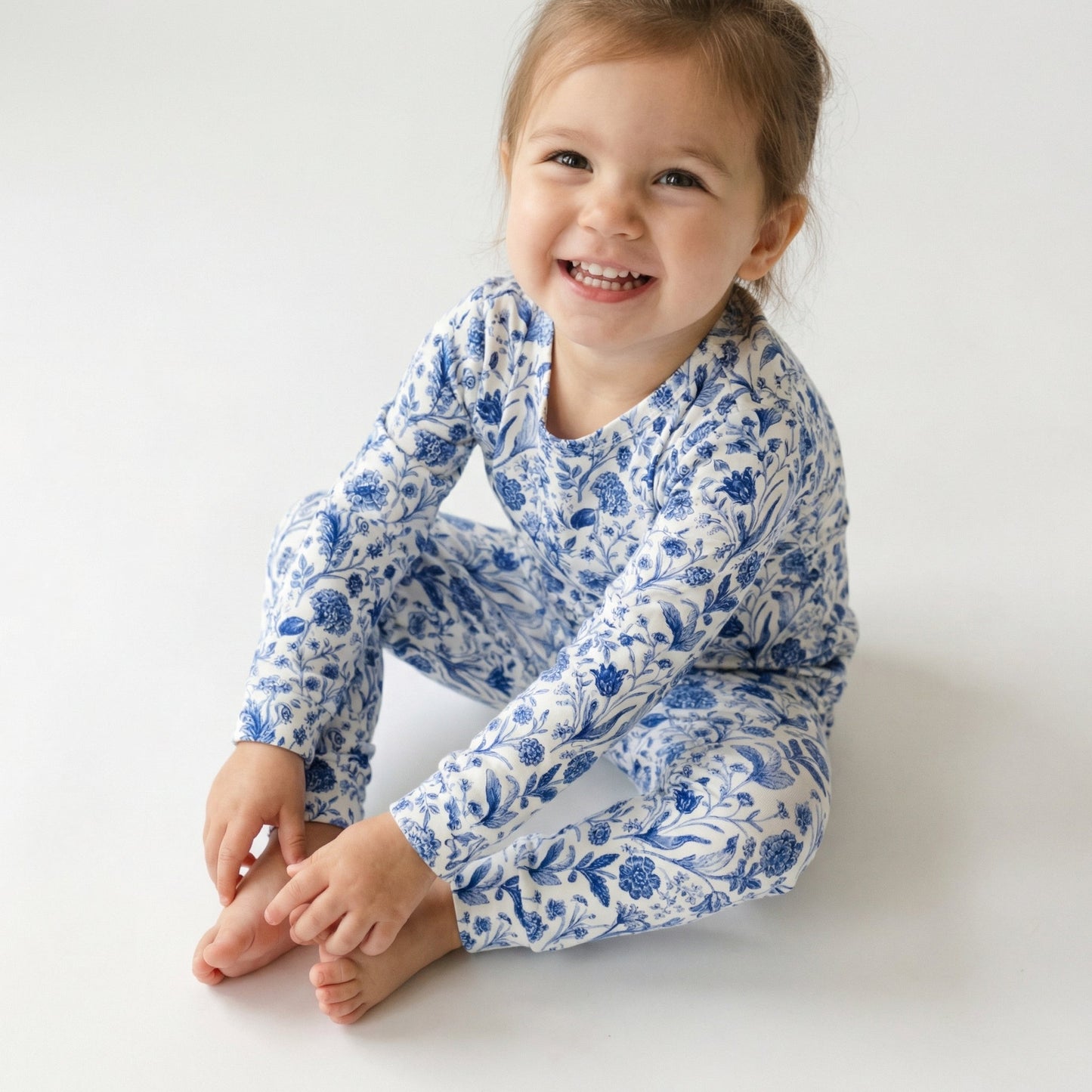 Porcelain Vine Bamboo Toddler Pajama Set