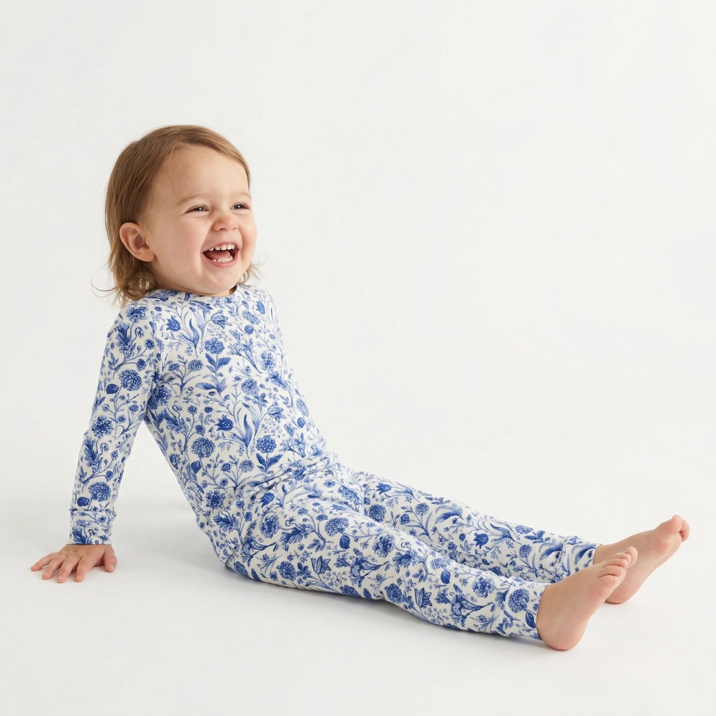 Porcelain Vine Bamboo Toddler Pajama Set