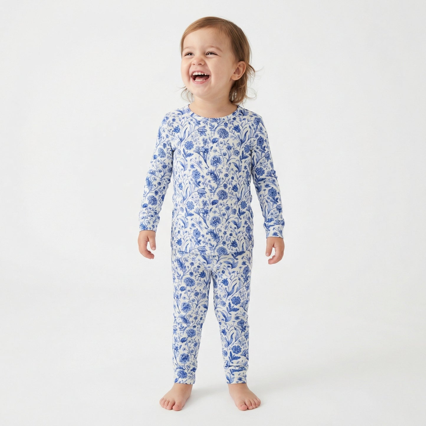 Porcelain Vine Bamboo Toddler Pajama Set