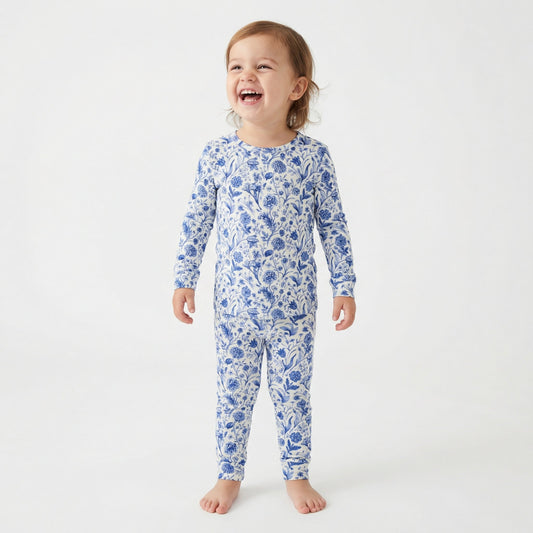 Porcelain Vine Bamboo Toddler Pajama Set