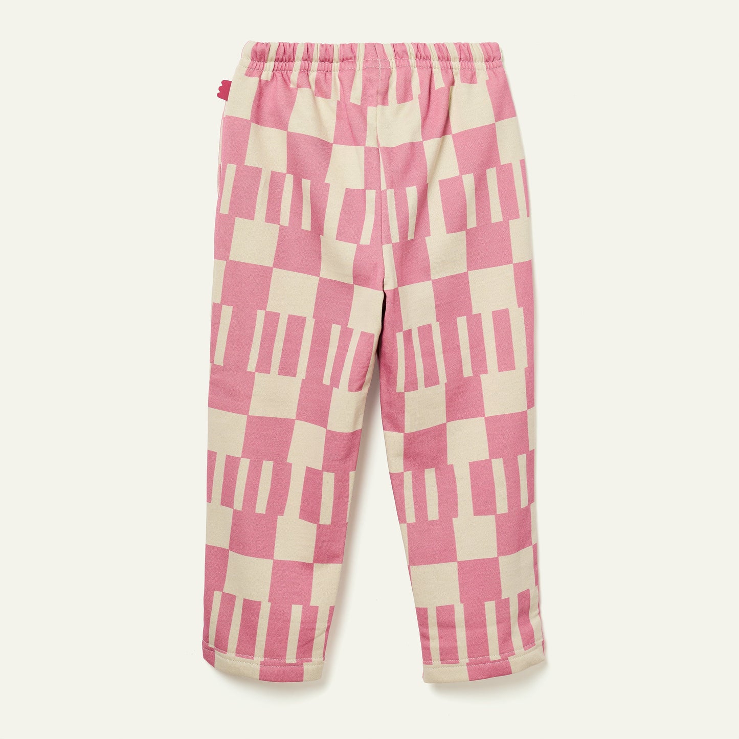 Recycled Cotton Pink Block Jogger