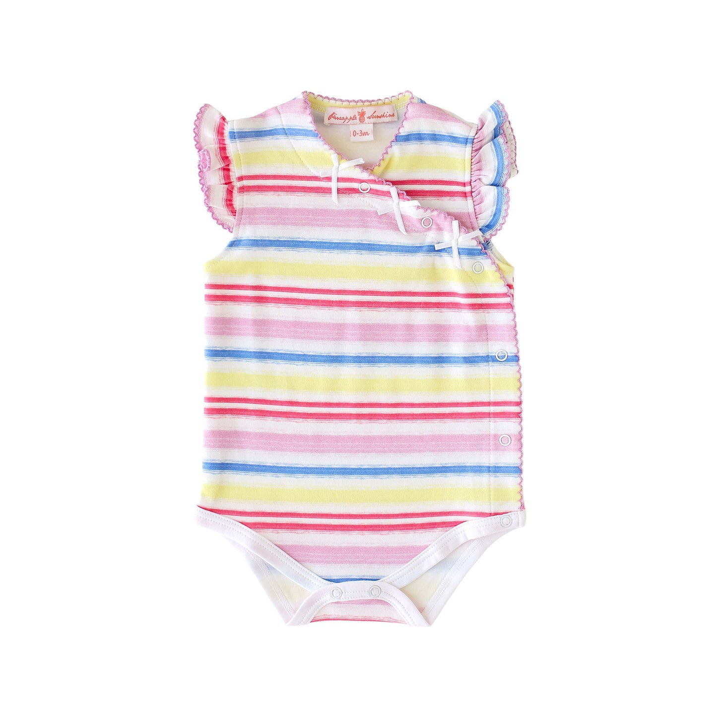 Rainbow Stripe Onesie with Bows
