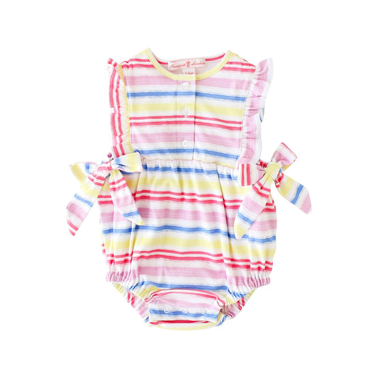 Rainbow Stripe Side Tie Bubble