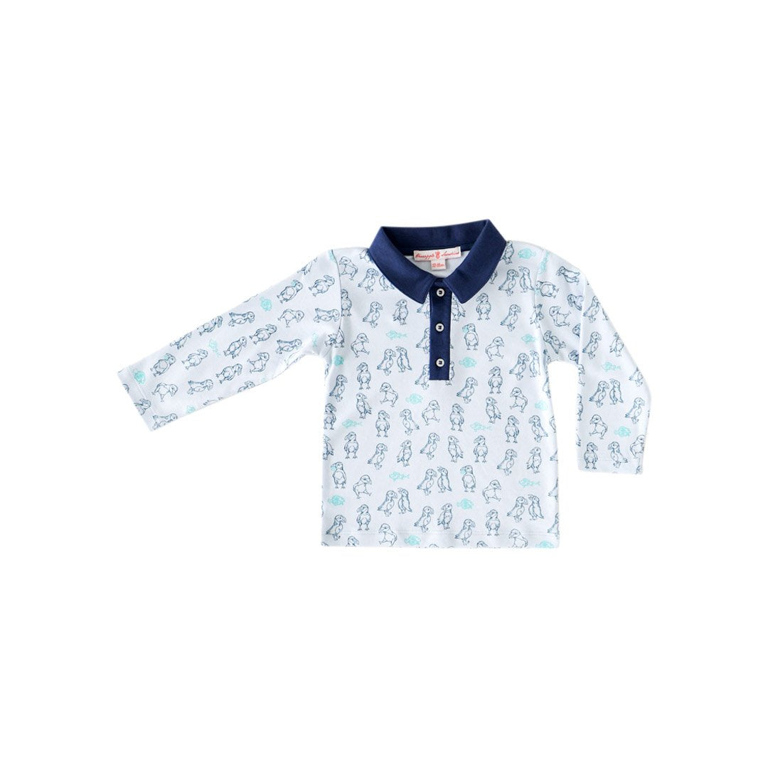 Puffin Print Polo Shirt