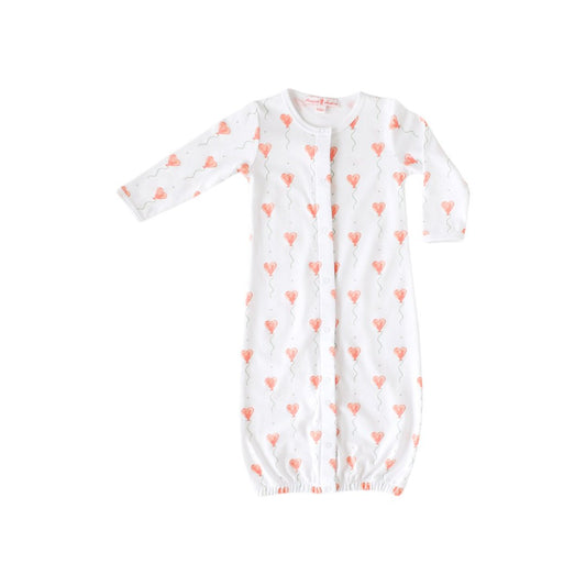 White Heart Balloon Converter Gown