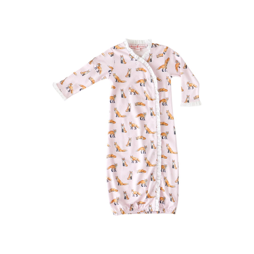 Pink Fox Ruffle Gown