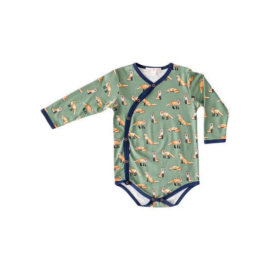 Green Fox Kimono Onesie
