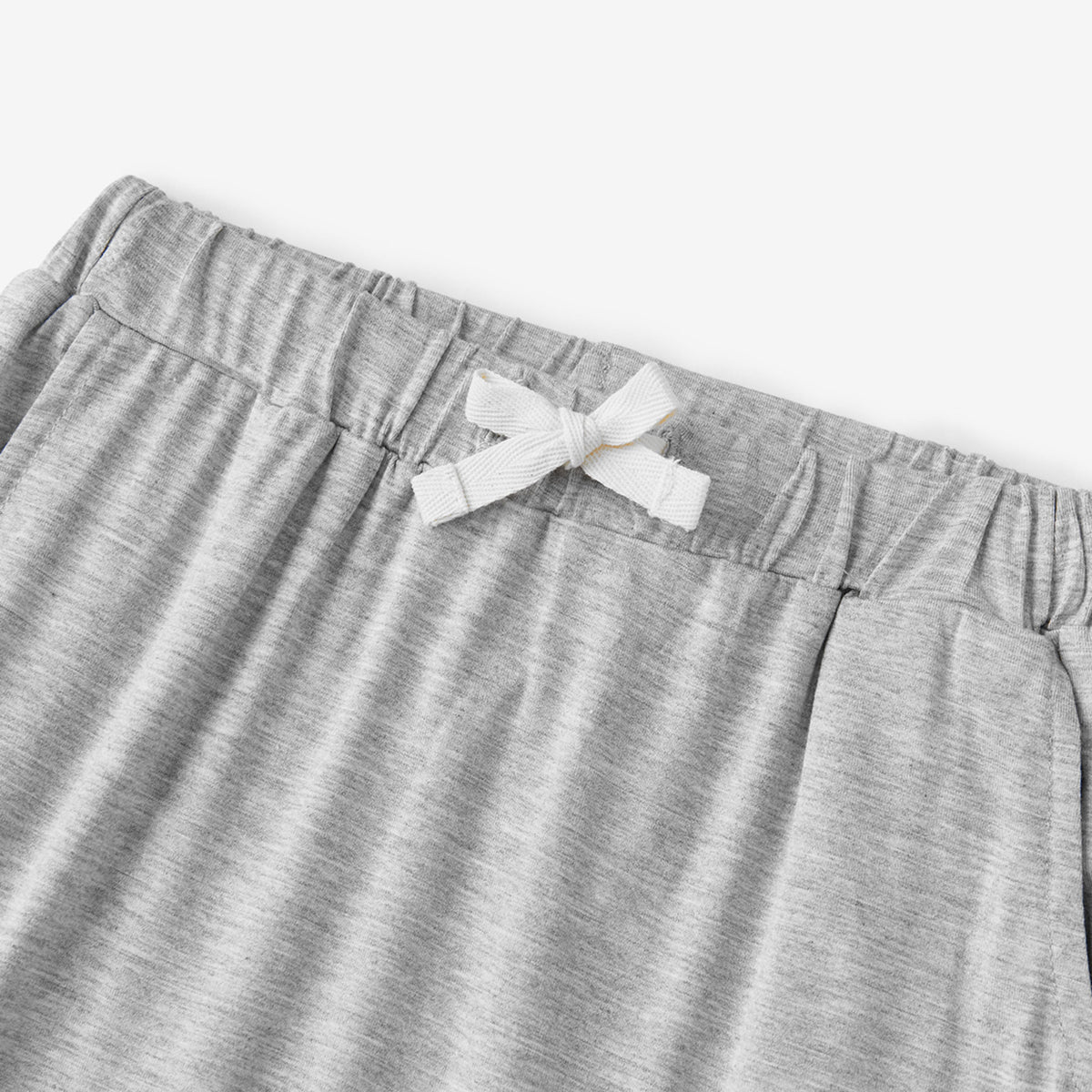 Grey Melange Luxe Solid Jogger Pants