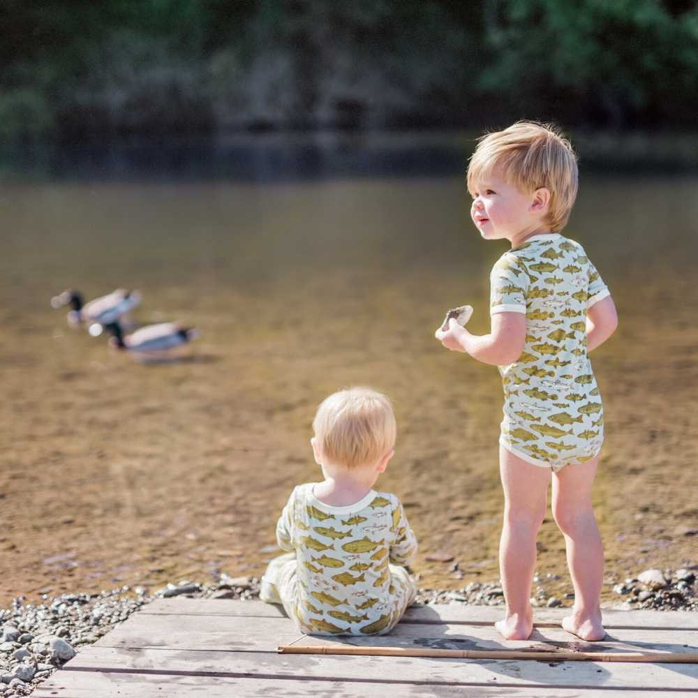 Butterfly Bamboo Short Sleeve One Piece