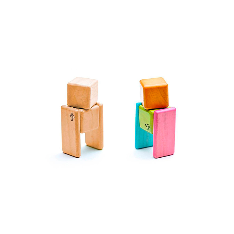 Original Pocket Pouch, Magnetic Wooden Blocks, 8 pieces