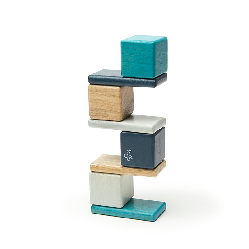 Original Pocket Pouch, Magnetic Wooden Blocks, 8 pieces