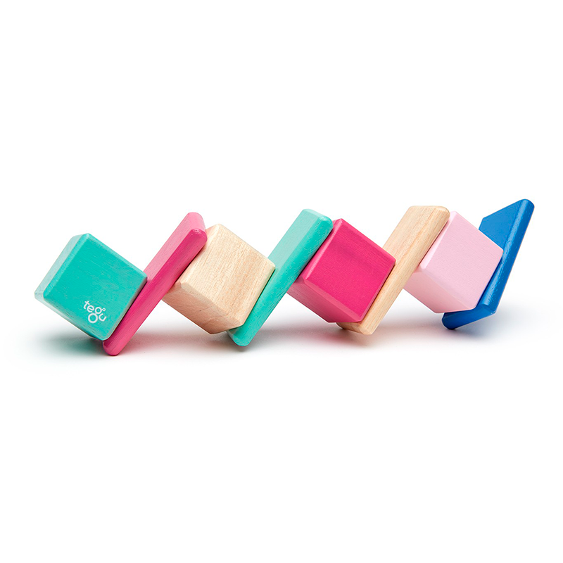 Original Pocket Pouch, Magnetic Wooden Blocks, 8 pieces