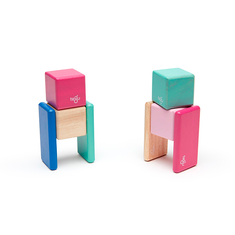 Original Pocket Pouch, Magnetic Wooden Blocks, 8 pieces