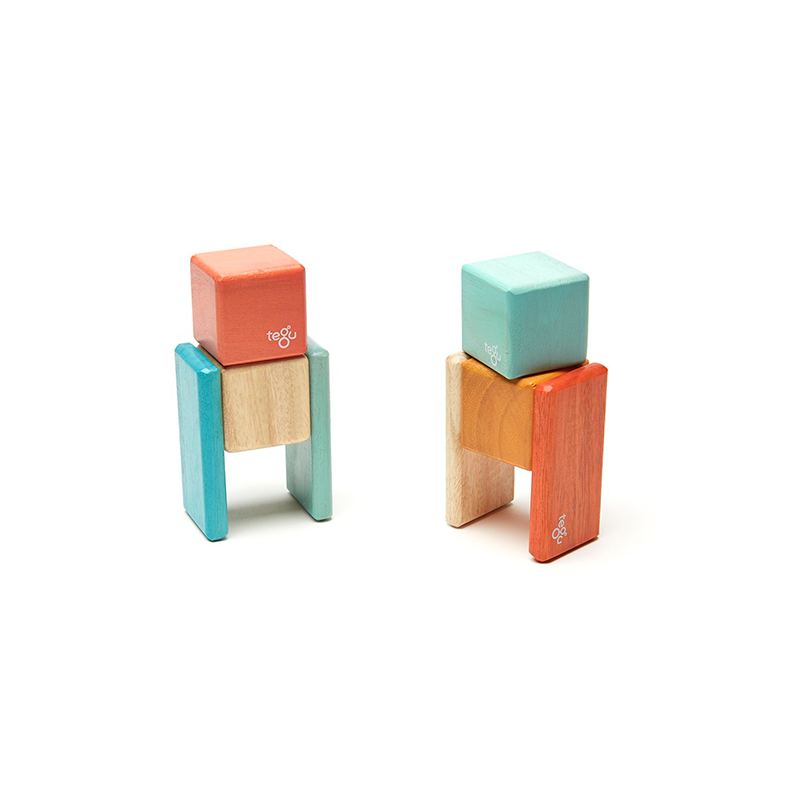 Original Pocket Pouch, Magnetic Wooden Blocks, 8 pieces