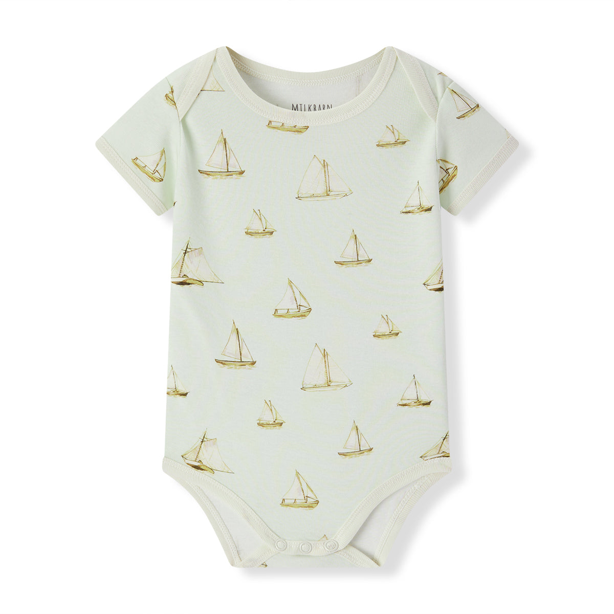 Sailboat Melody Organic Cotton Short Sleeve One Piece