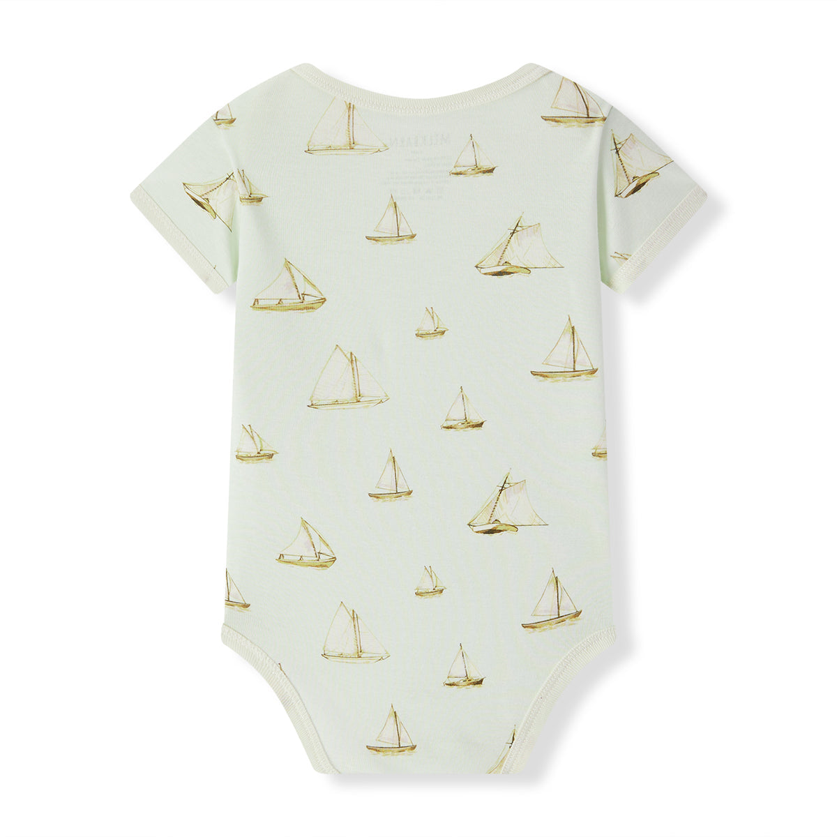 Sailboat Melody Organic Cotton Short Sleeve One Piece