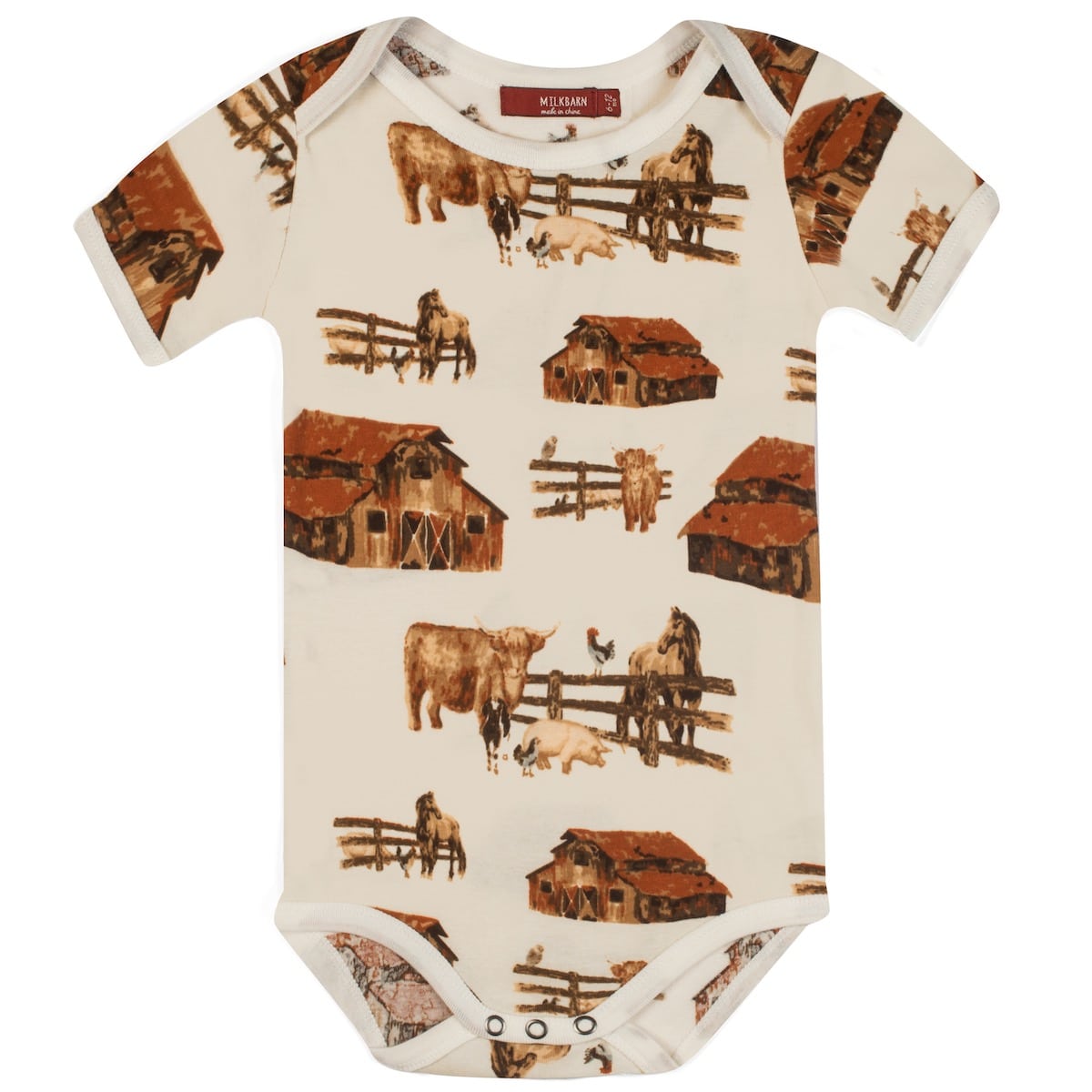 Homestead Organic Cotton Short Sleeve One Piece