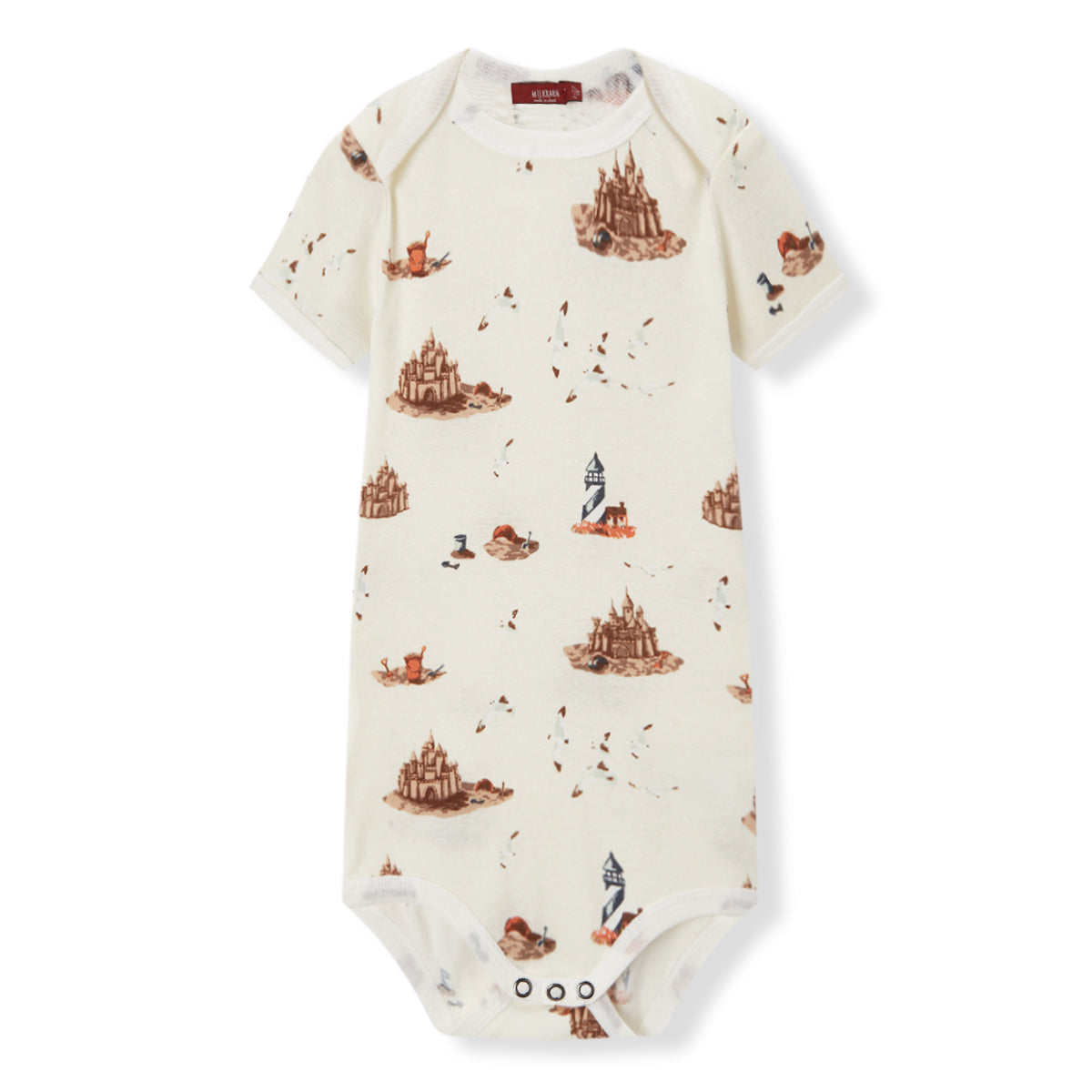 Sandcastle Organic Cotton Short Sleeve One Piece