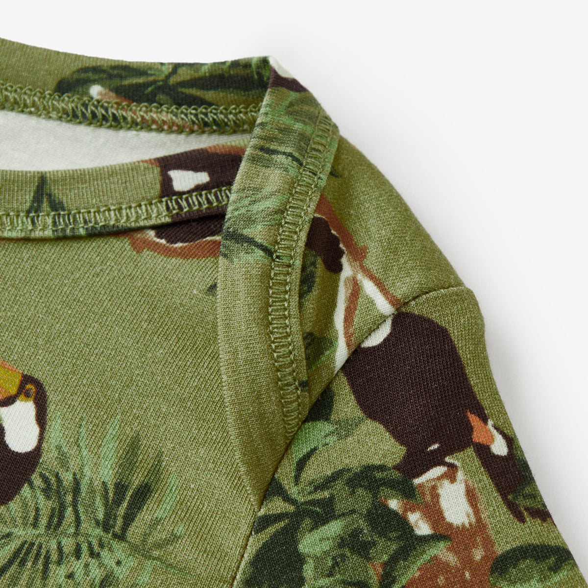 Toucan Cotton Stretch Short Sleeve One Piece