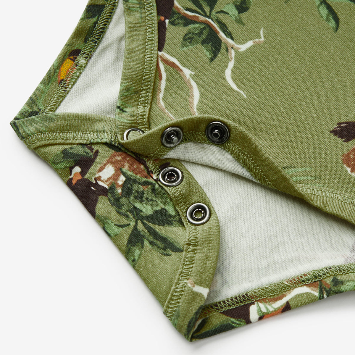 Toucan Cotton Stretch Short Sleeve One Piece