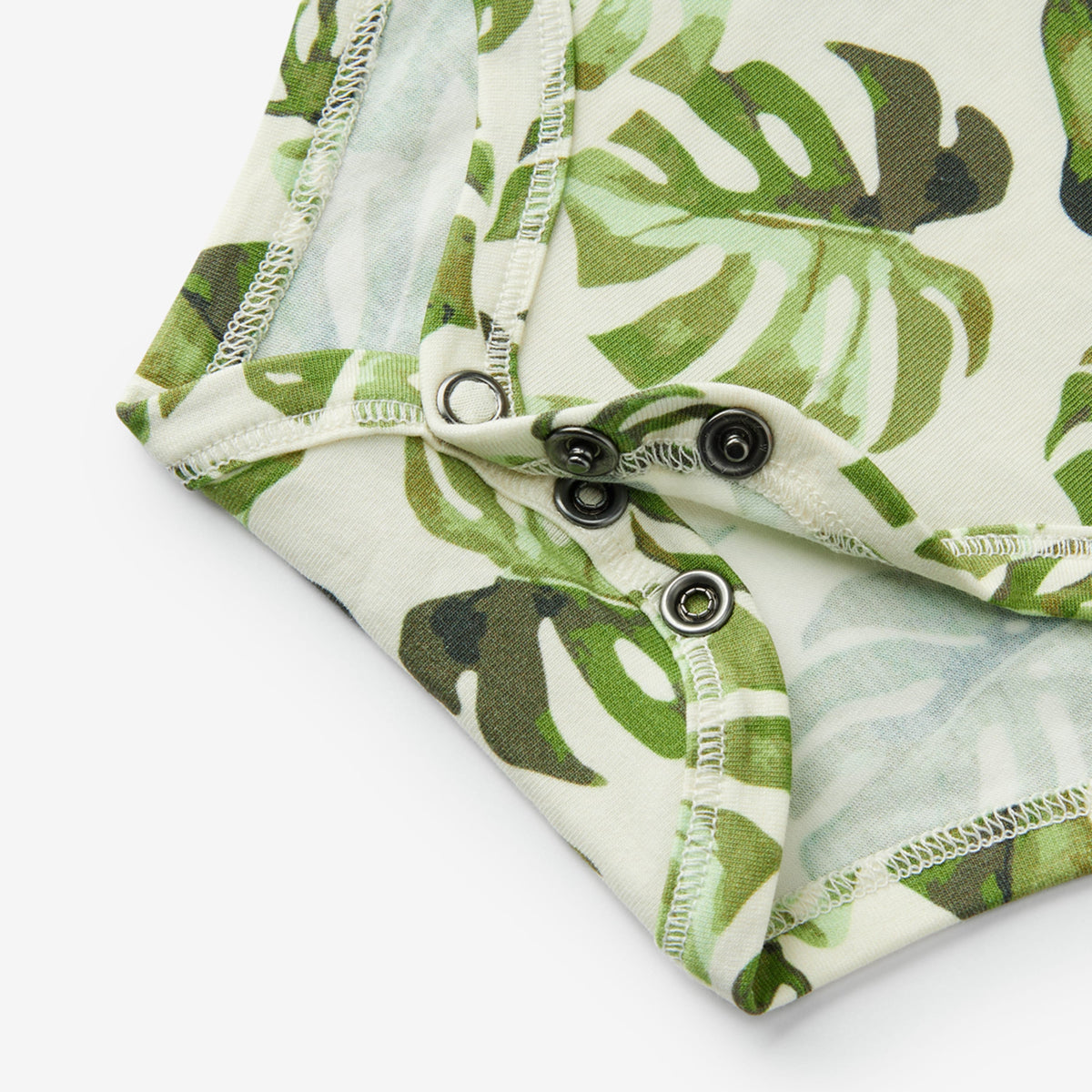 Island Leaf Cotton Stretch Short Sleeve One Piece