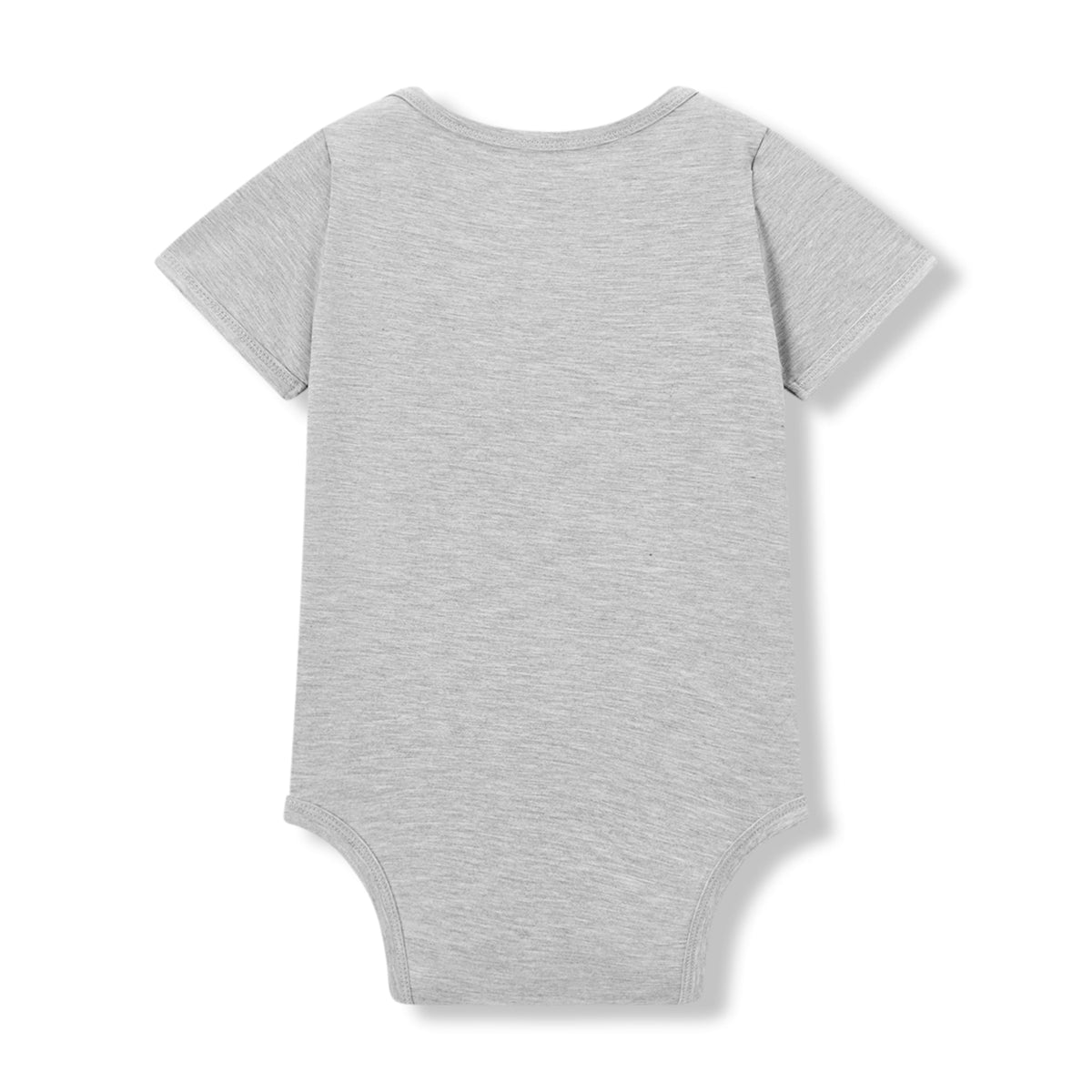 Grey Melange Luxe Solid Short Sleeve One Piece