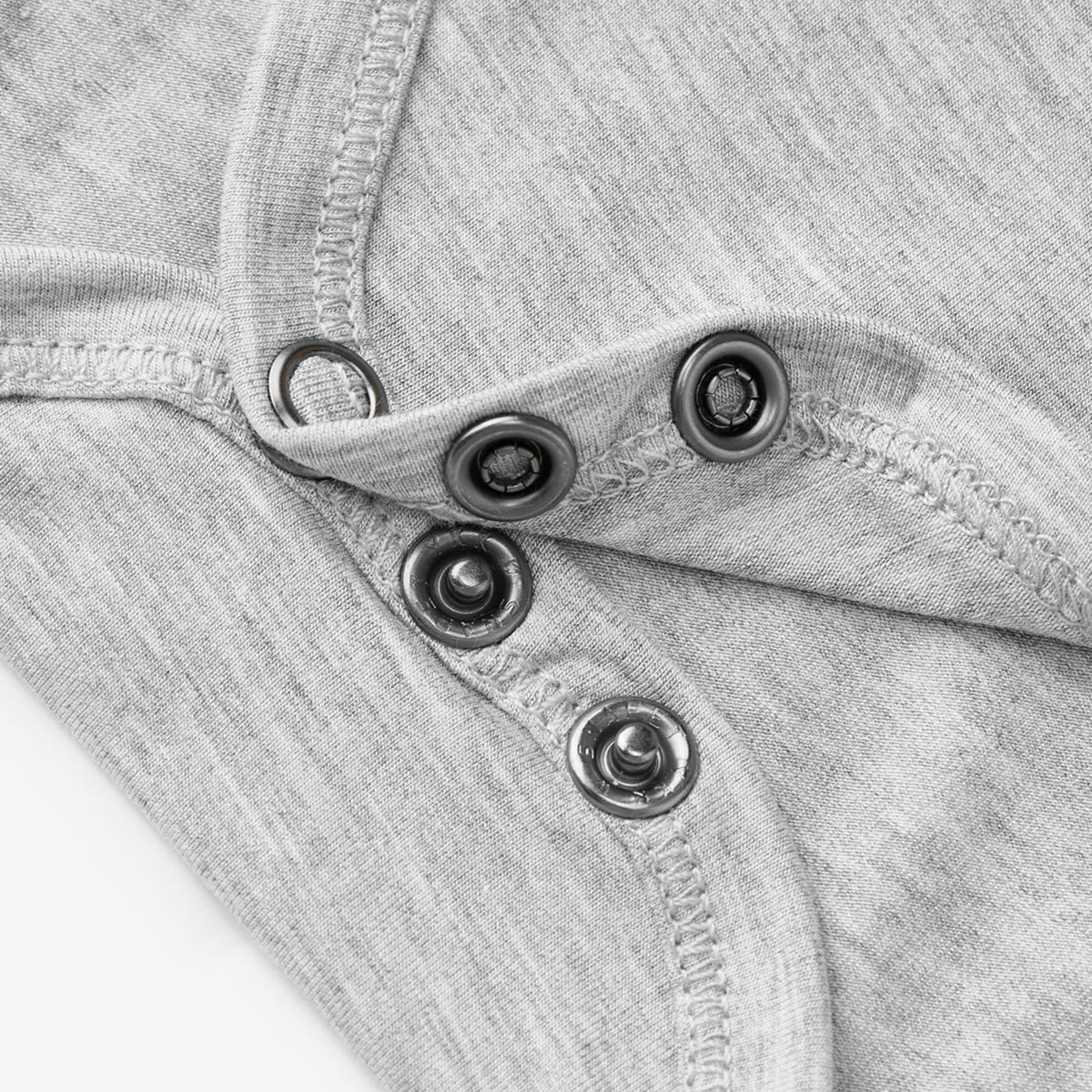 Grey Melange Luxe Solid Short Sleeve One Piece