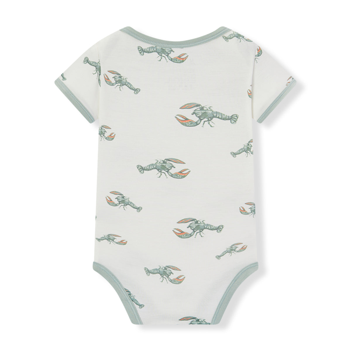 Mint Lobster Luxe Stretch Short Sleeve One Piece