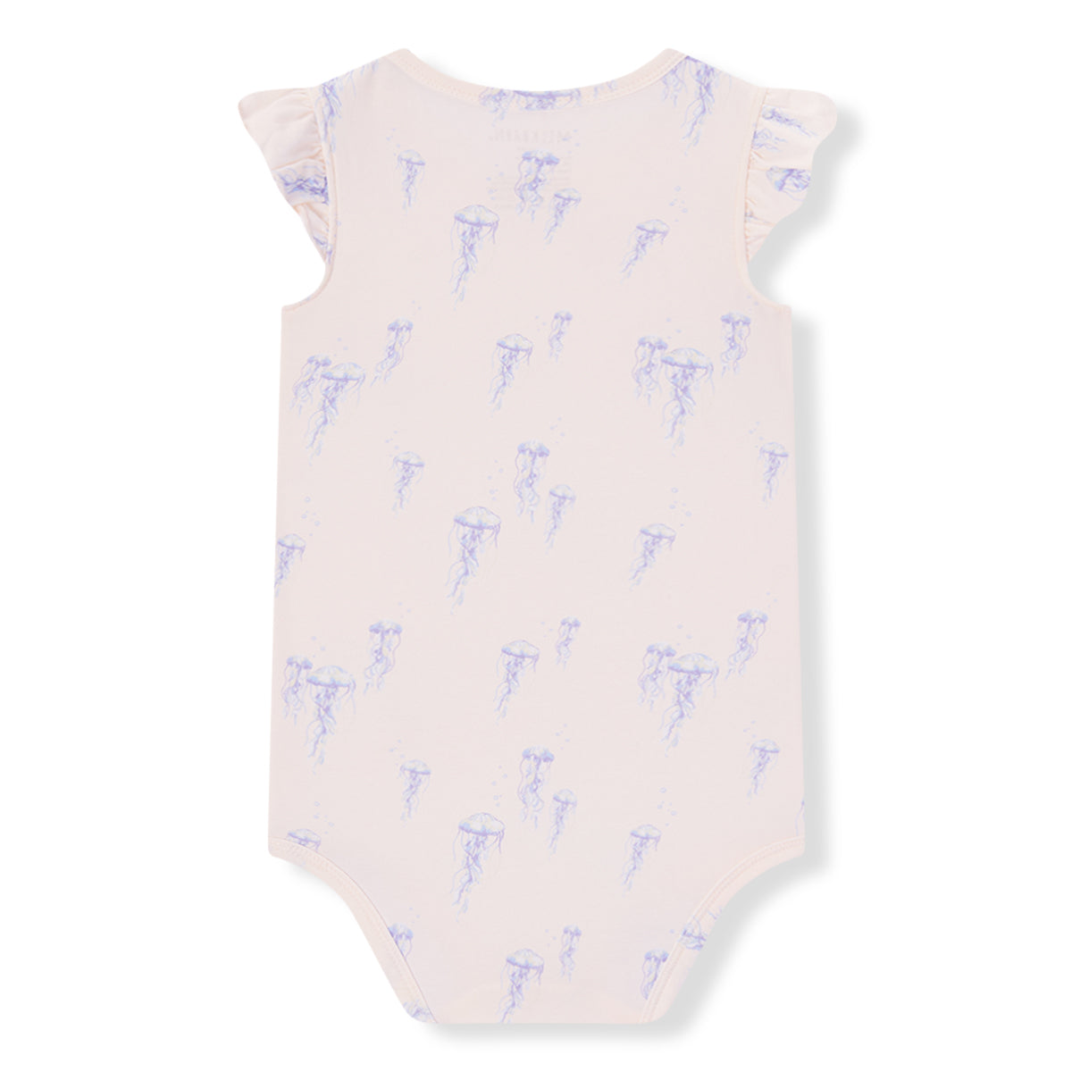 Sunset Jellyfish Cotton Stretch Ruffle One Piece