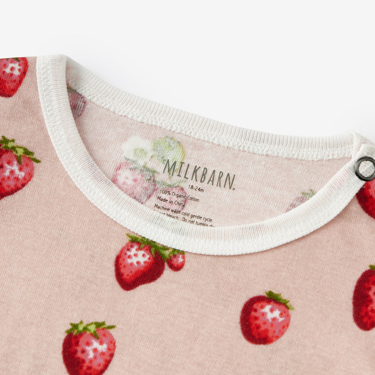 Strawberry Organic Cotton Ruffle One Piece