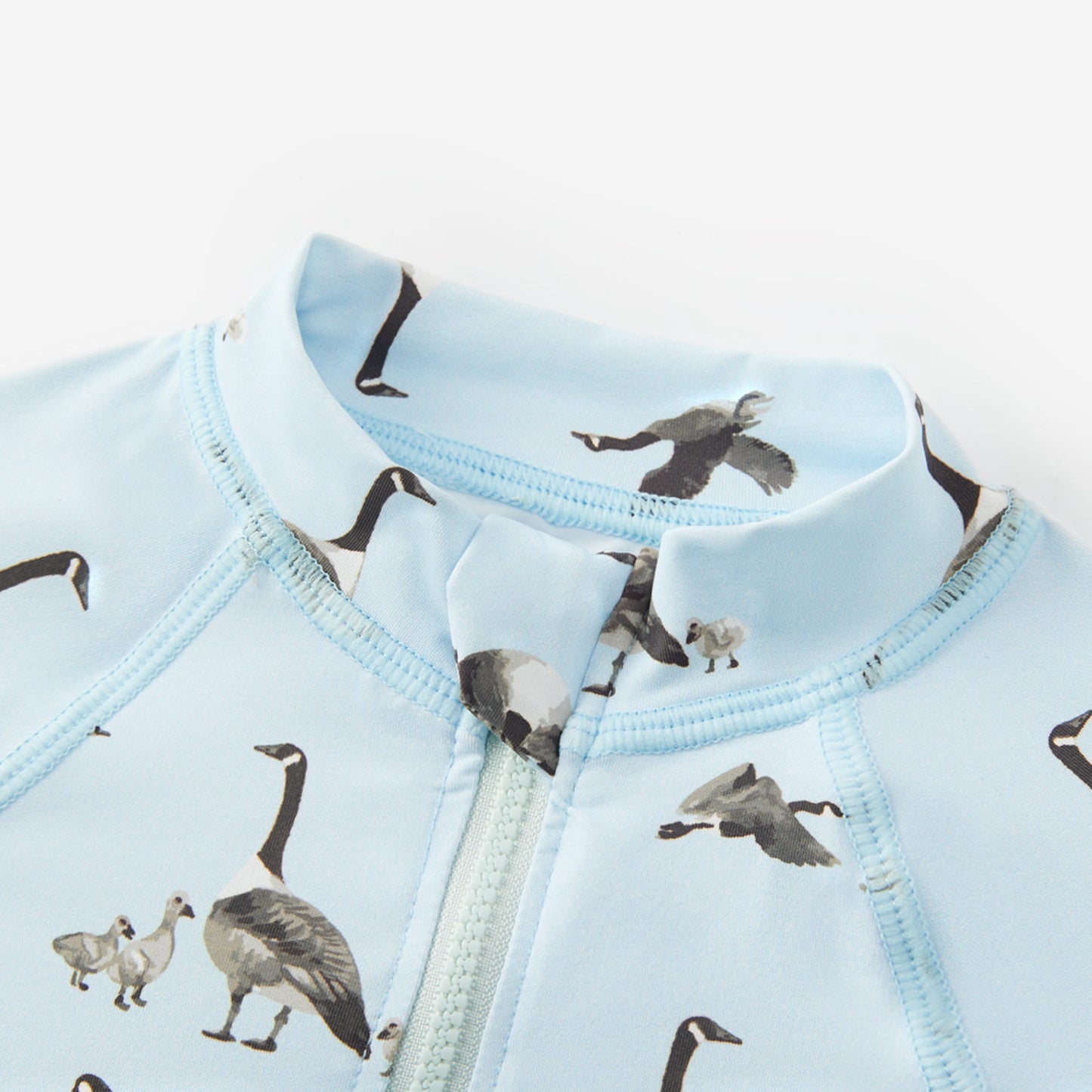 Goose Zipper Shortall Swimsuit