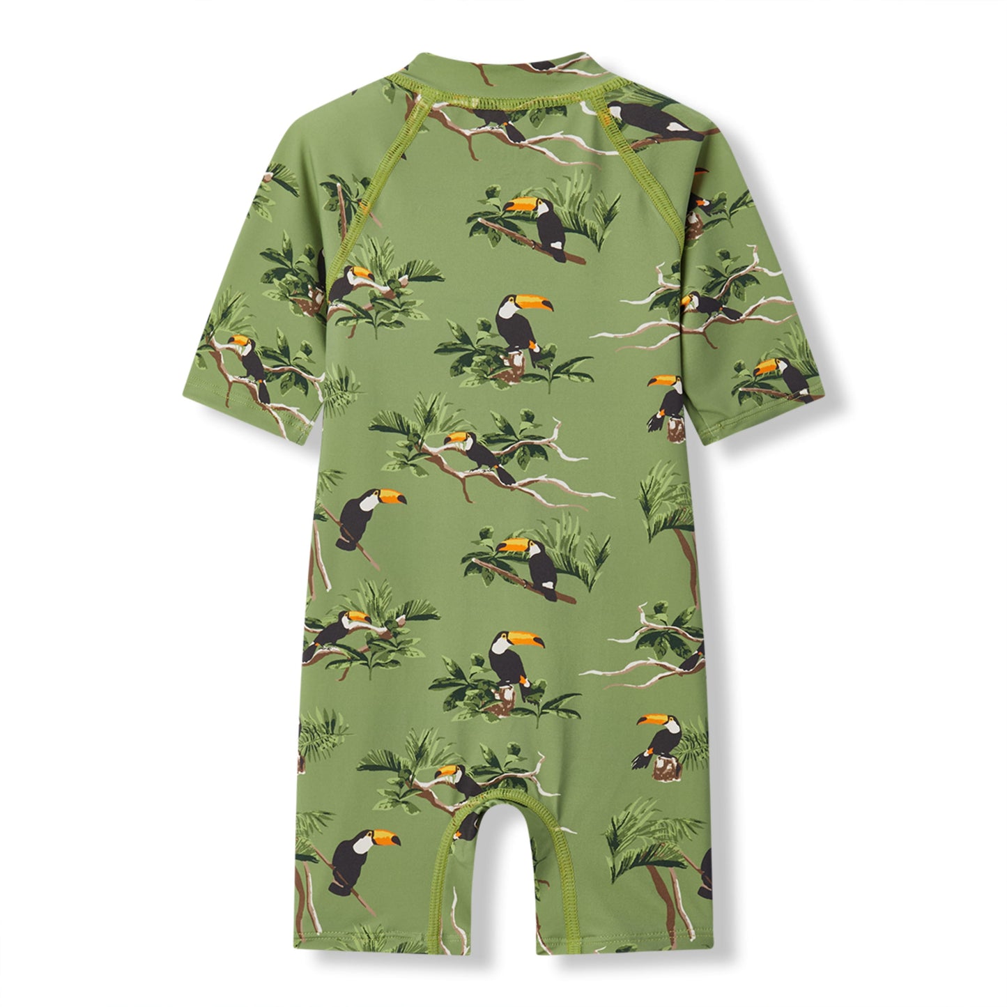 Toucan Zipper Shortall Swimsuit