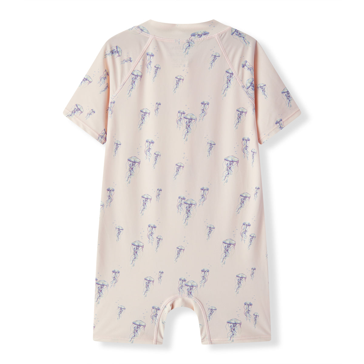 Sunset Jellyfish Zipper Shortall Swimsuit