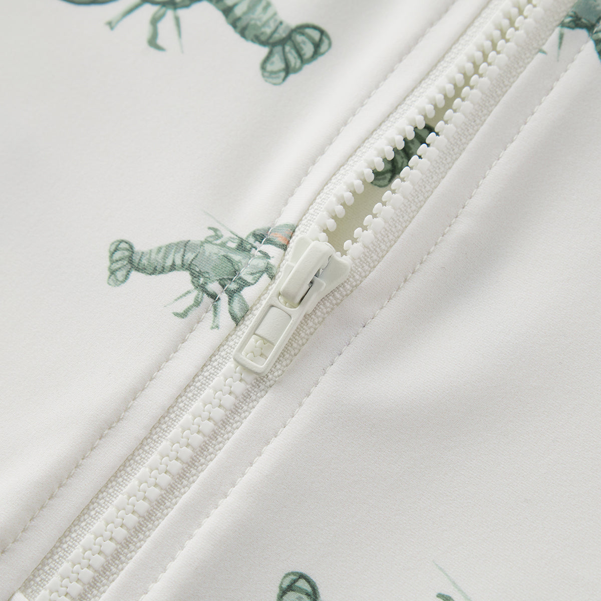 Mint Lobster Zipper Shortall Swimsuit
