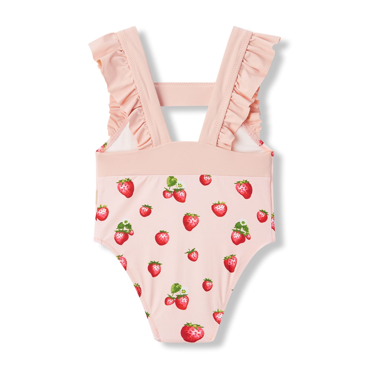Strawberry Ruffle Square Neck Swimsuit