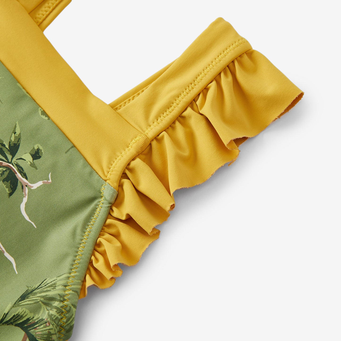 Toucan Ruffle Square Neck Swimsuit