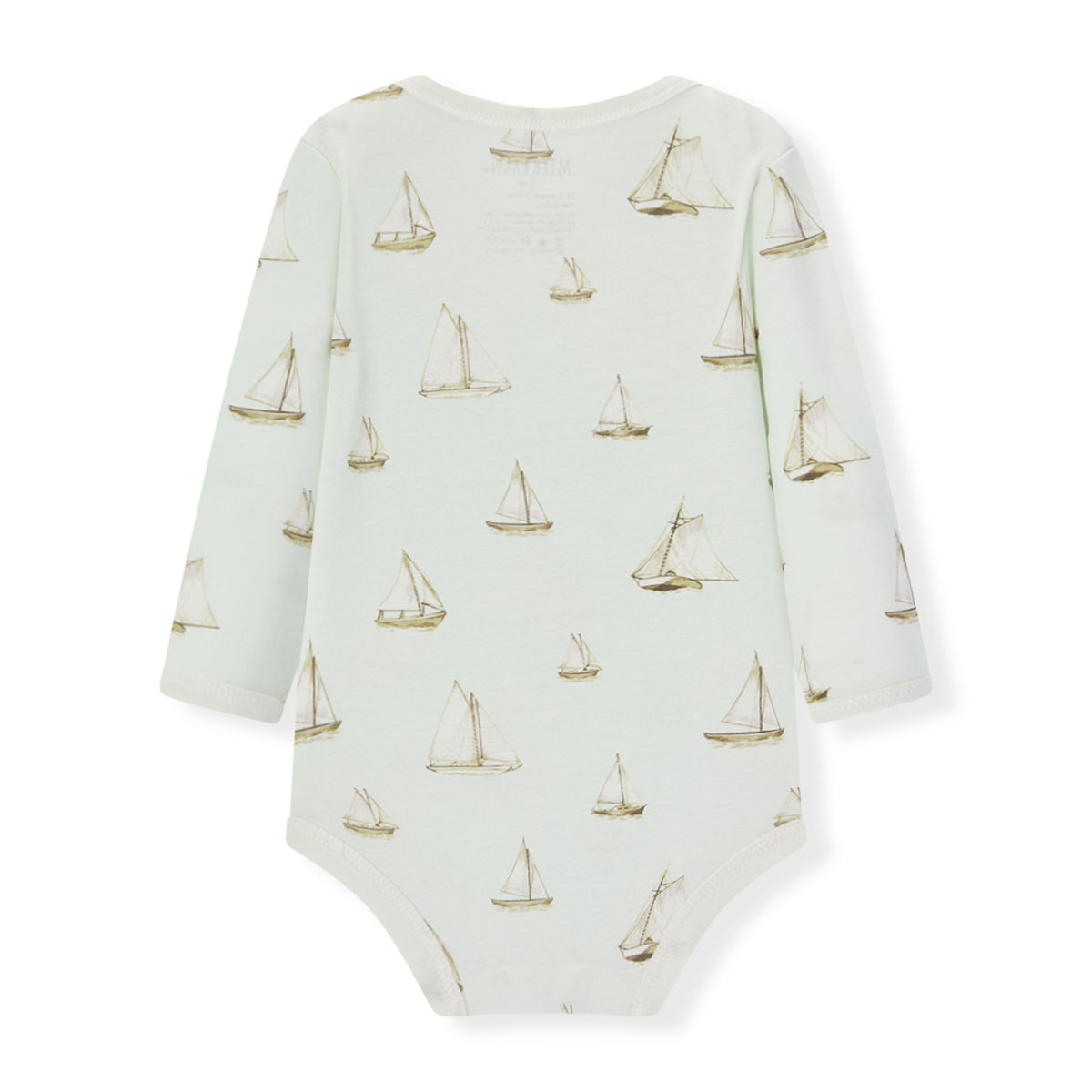 Sailboat Melody Organic Cotton Long Sleeve One Piece