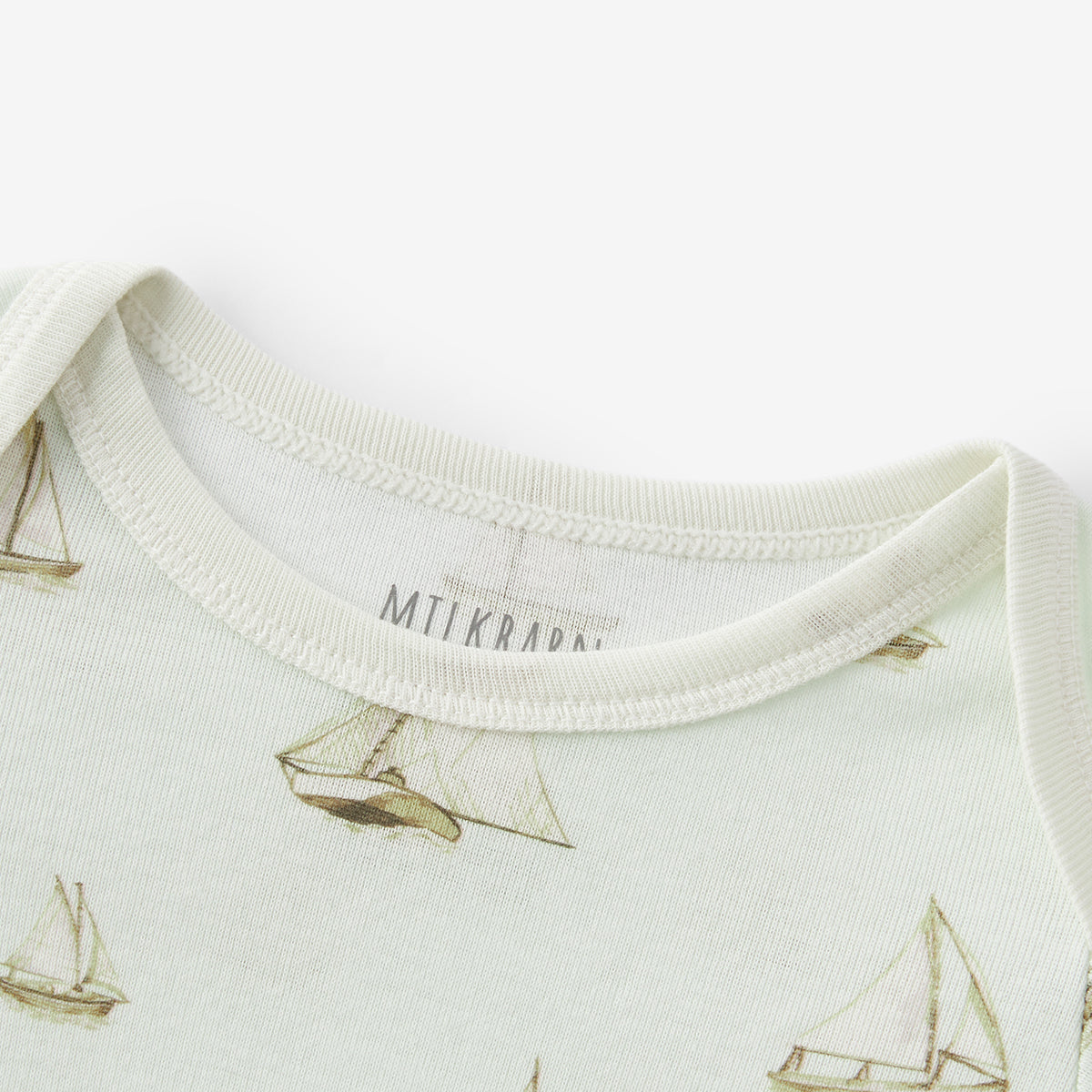 Sailboat Melody Organic Cotton Long Sleeve One Piece