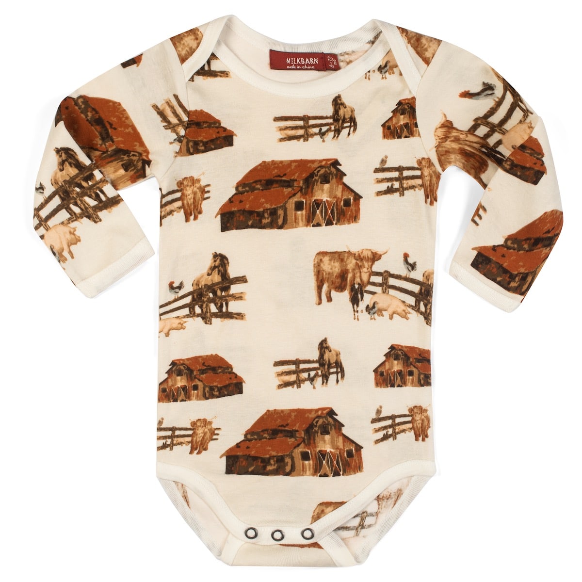 Homestead Organic Cotton Long Sleeve One Piece