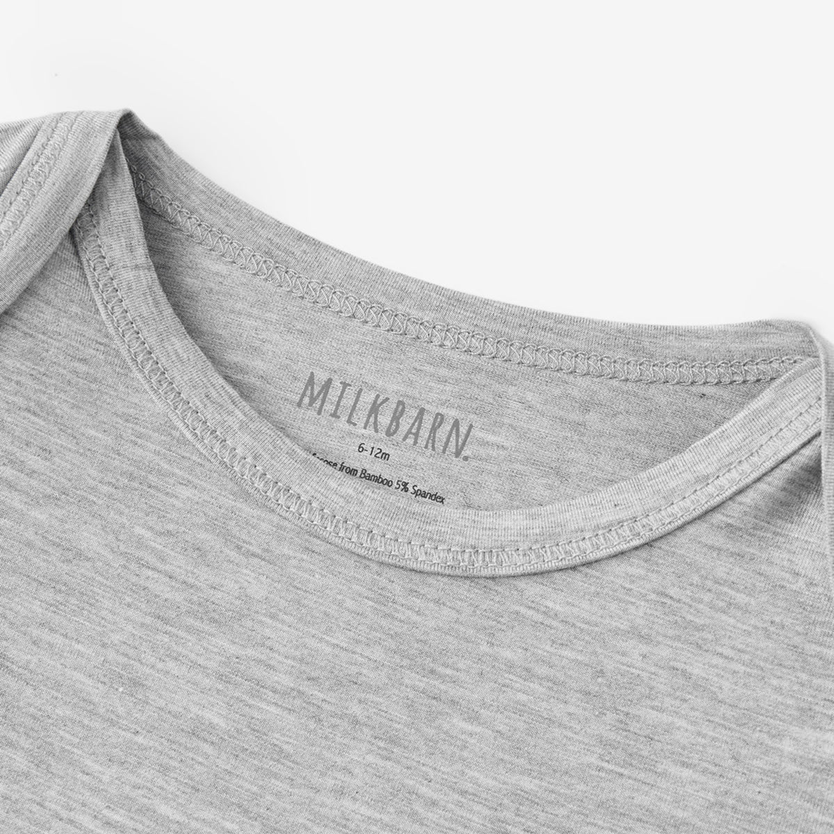 Grey Melange Luxe Solid Long Sleeve One Piece